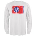 thumbnail image 1 of Born and Raised Tennessee State Flag Mens Long Sleeve T Shirt White 3X-LG, 1 of 1
