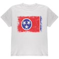 thumbnail image 1 of Born and Raised Tennessee State Flag Youth T Shirt White YXL, 1 of 1