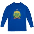 thumbnail image 1 of Born and Raised Vermont State Flag Youth Long Sleeve T Shirt Royal YXL, 1 of 1