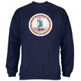 thumbnail image 1 of Born and Raised Virginia State Flag Mens Sweatshirt Navy LG, 1 of 1