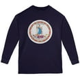 thumbnail image 1 of Born and Raised Virginia State Flag Youth Long Sleeve T Shirt Navy YXL, 1 of 1