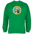 thumbnail image 1 of Born and Raised Washington State Flag Mens Sweatshirt Irish Green LG, 1 of 1