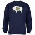 thumbnail image 1 of Born and Raised Wyoming State Flag Mens Sweatshirt Navy SM, 1 of 1