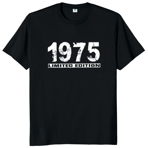 Born in 1975 T Shirt 50th 50 Years and 600 Months Retro Spanish Birthday Gift T-shirt For Men Women Cotton Soft Unisex Tops