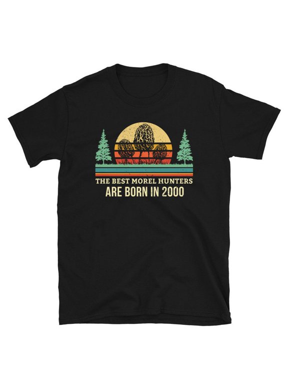 Born in 2000 T Shirt Turning 21 Gift Morel Mushroom Hunter Shirt 21st Birthday Shirt Mushrooming Shirt Mushroom Foraging Mycology Mycologist