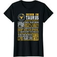 thumbnail image 1 of Born in Taurus Facts T-Shirt for mens and womens, 1 of 3