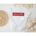 thumbnail image 1 of Born in the 90s, Born in the 80s, Retro Shirt, 90s Theme Party, 90'shirt, 1 of 2