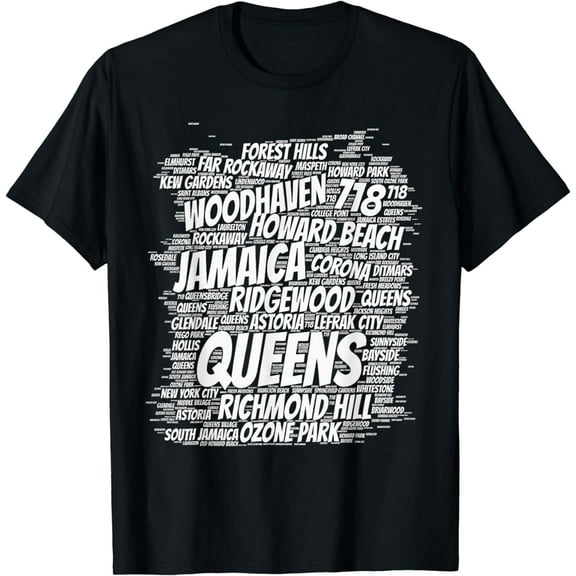 Born raised in queens borough new york city T-shirt