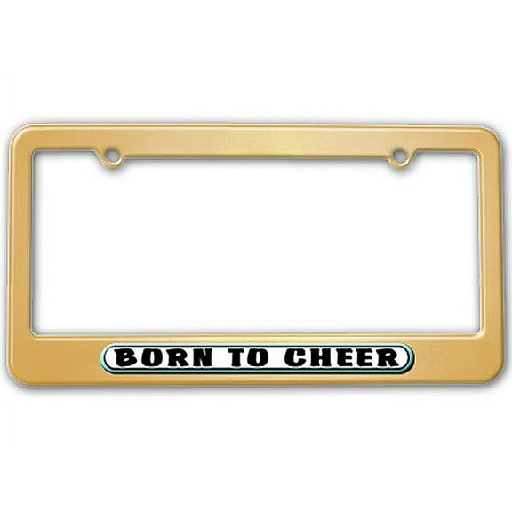 Born to Cheer License Plate Frame