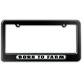 thumbnail image 1 of Born to Farm License Plate Frame, 1 of 1