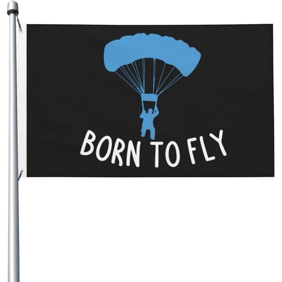 Born to Fly Paragliding Flag 3x5 FT Bright Flags