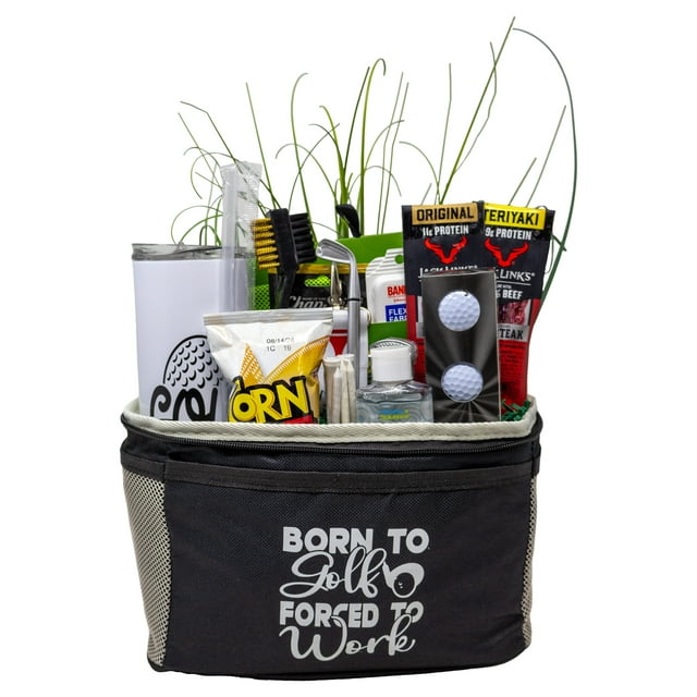 Born to Golf Forced to Work Golfer Gift Basket