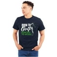 thumbnail image 1 of Born to Golf Forced to Work Golfing Men's Graphic T Shirt Tees Brisco Brands X, 1 of 4