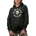 thumbnail image 1 of Born to Golf Forced to Work Quote with a Ball on a Tee, Golf Player, Golfing or Golfer Themed Merch Gift, Black Hooded Sweatshirt or Hoodie, Small, 1 of 5