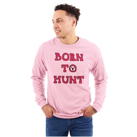Born to Hunt Crosshairs Deer Buck Long Sleeve TShirt Men Women Brisco Brands 2X