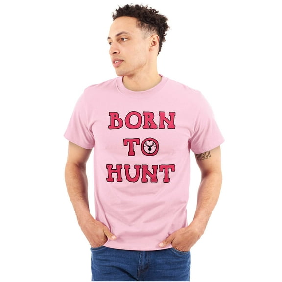 Born to Hunt Crosshairs Deer Buck Plus Size Crewneck Graphic Tee Shirt Brisco Brands 2X
