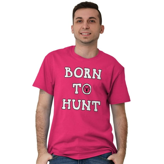Born to Hunt Crosshairs Deer Buck Plus Size Crewneck Graphic Tee Shirt Brisco Brands 3X