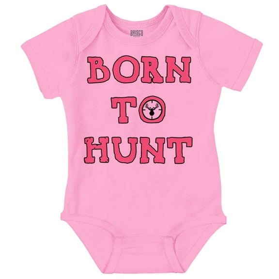 Born to Hunt Crosshairs Deer Buck Romper Boys or Girls Infant Baby Brisco Brands 24M