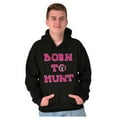 thumbnail image 1 of Born to Hunt Crosshairs Deer Buck Unisex Plus Fleece Graphic Hoodie Brisco Brands 2X, 1 of 5