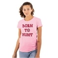 thumbnail image 1 of Born to Hunt Crosshairs Deer Buck Womens Fitted Plus Size Graphic Tee Brisco Brands 3X, 1 of 5