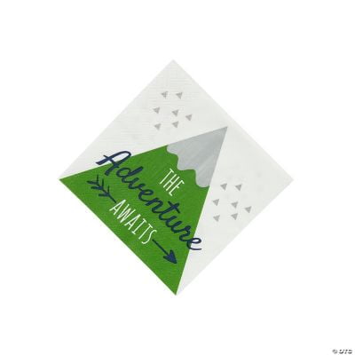 Born to Move Mountains Beverage Napkins, Baby, Party Supplies, 16 Pieces