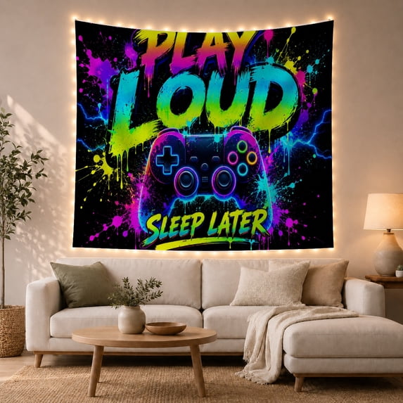 Born to Play Video Game Controller Tapestry Wall Hanging - Walmart.com