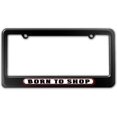 thumbnail image 1 of Born to Shop License Plate Frame, 1 of 1