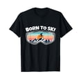 thumbnail image 1 of Born to Ski - Skier Goggles as Funny Ski T-Shirt, 1 of 5