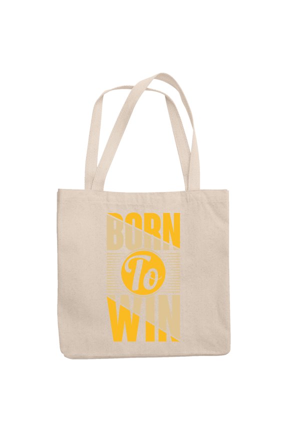 Born to Win, 12oz Canvas Tote Bag