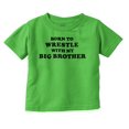 thumbnail image 1 of Born to Wrestle With My Big Brother Youth T Shirt Tee Boys Infant Toddler Brisco Brands 5T, 1 of 5