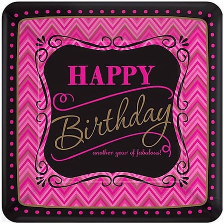 Born to be Fabulous Extra Large Paper Plates (8ct)
