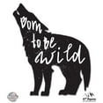 thumbnail image 1 of Born to be Wild Wolf - 3" Vinyl Sticker - For Car Laptop I-Pad Phone Helmet Hard Hat - Waterproof Decal, 1 of 1