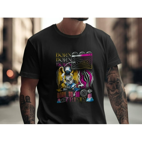 Born to be free angel streetwear digital tshirt design printable Born to be free angel streetwear digital tshirt design printable