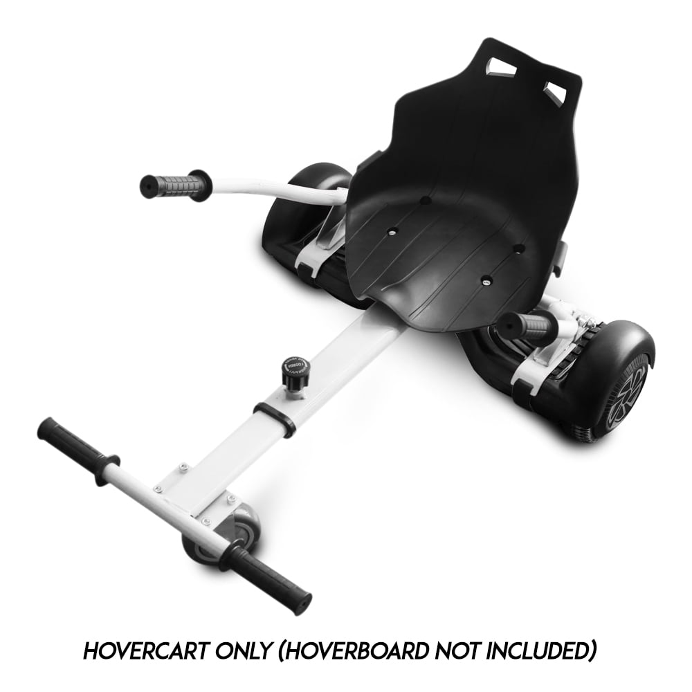 BornTech Adjustable HoverKart Go Cart HoverCart Hover Cart Seat For Hoverboard Electric self stabilizing Scooter Black
