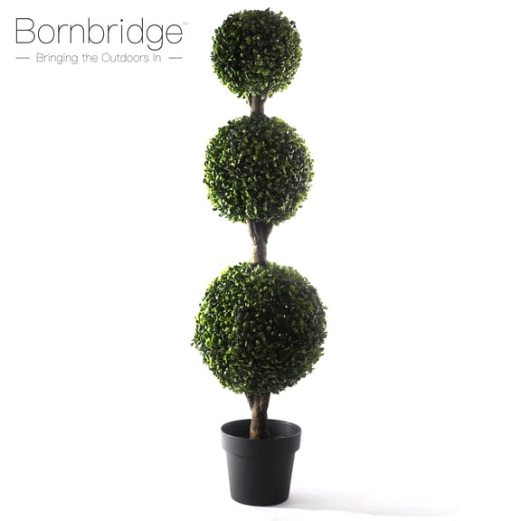 Bornbridge 4' Artificial Indoor/Outdoor Topiary Ball Tree - Boxwood - 1 Pack
