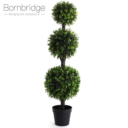 Bornbridge 4' Artificial Indoor/Outdoor Topiary Ball Tree - Wintergreen - 1 Pack