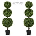 thumbnail image 1 of Bornbridge - Artificial English Boxwood Topiary Ball Tree - 4' - Lifelike Indoor/Outdoor Boxwood Plant (1 Pack), 1 of 5