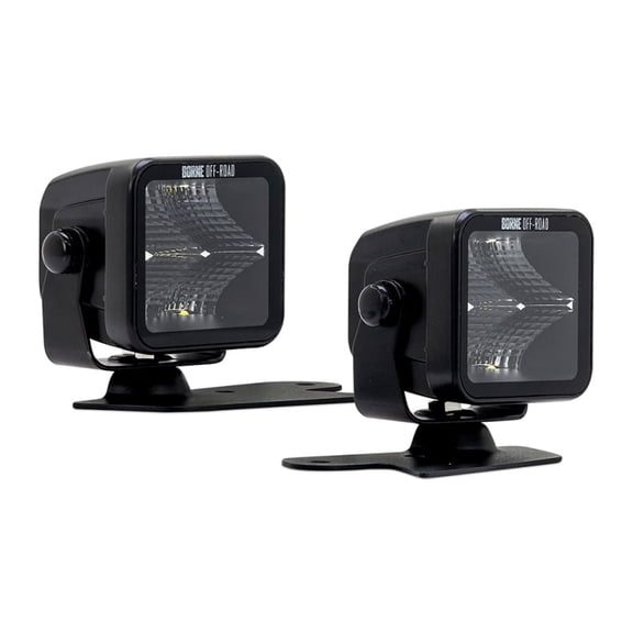 Borne Off-Road Ford Bronco Ditch Light Set (2) 3X3 Flood