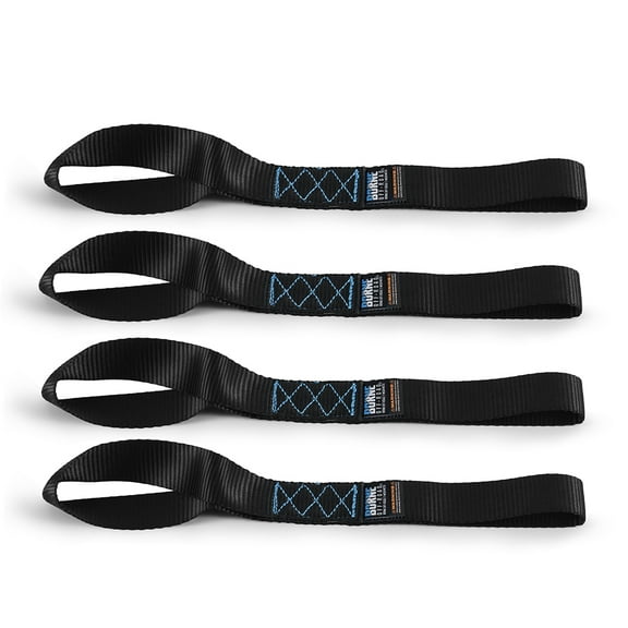 Borne Off-Road Soft Loop Tie-Down Straps Black