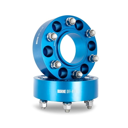 Borne Off-Road Wheel Spacers 6X139.7 93.1mm Center Bore M12 X 1.5 2.00-in Thick Blue