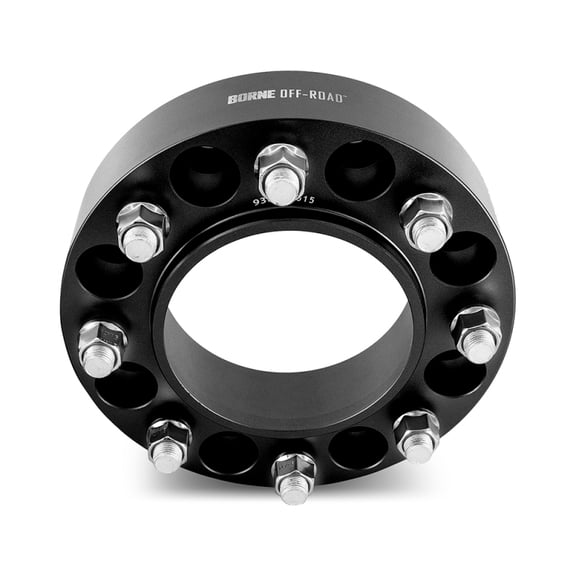 Borne Off-Road Wheel Spacers, 8X170, 2.00 Inch Thick, Compatible with Ford F-250/F-350/Excursion, Black Fits select: 2003-2021 FORD F250 SUPER DUTY, 2004-2005 FORD F350 SUPER DUTY