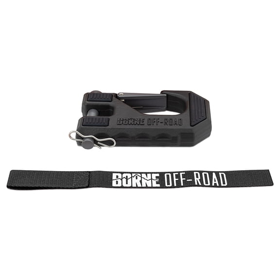 Borne Off-Road Winch Hook & Hand Tether Black