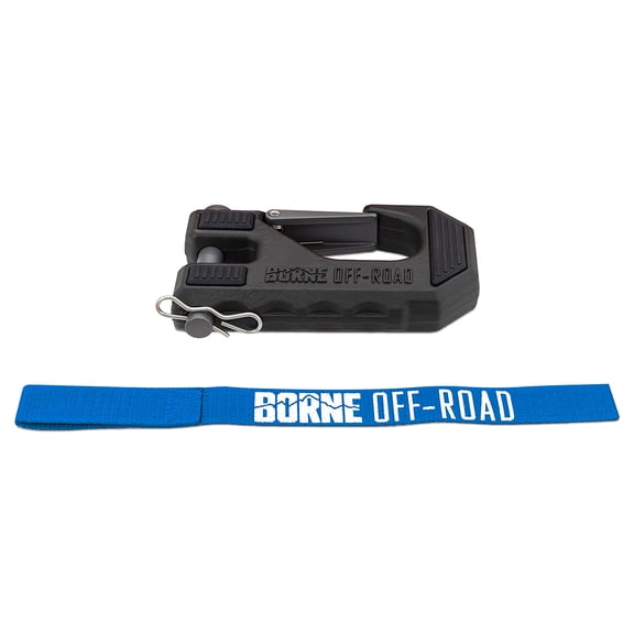 Borne Off-Road Winch Hook & Hand Tether Blue