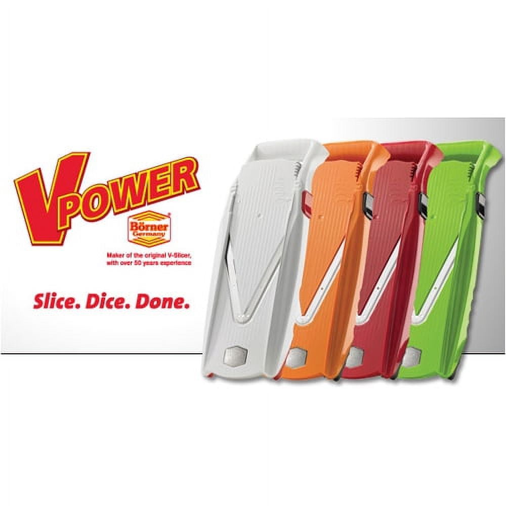Swissmar Borner V Power Red ABS Plastic Mandoline Slicer