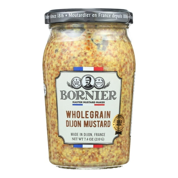 Bornier Whole Grain Mustard, 7.4 Ounce -- 6 per Case.