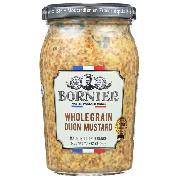 Bornier Wholegrain Dijon Mustard, 7.4 oz