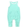thumbnail image 1 of Borniu Baby Girl Baby Boy Clothes, Newborn Infant Baby Girls Boys Sleeveless Ribbed Solid Knit Jumpsuit Clothes Clearance, 1 of 9
