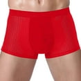 thumbnail image 1 of Ohufall Mens Underwear, Fashion Ice Silk Panties Briefs Fashion Breathable Nylon Mesh Boxers Clearance, 1 of 4