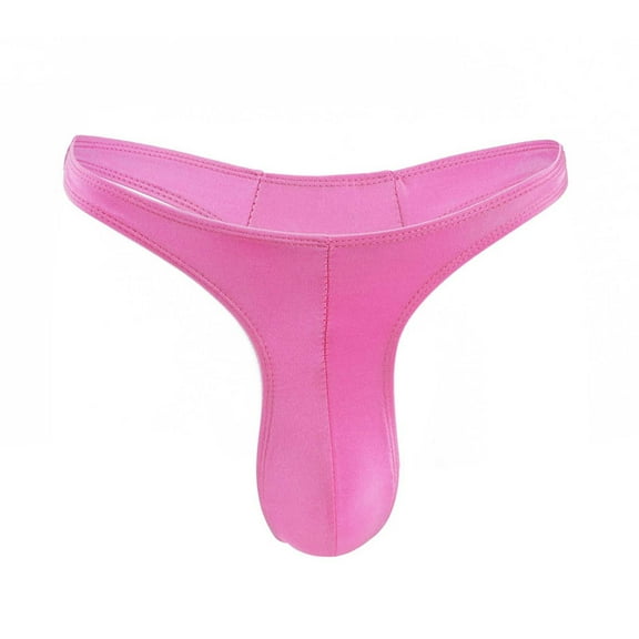 Ohufall Mens Underwear, Men's Sexy Thongs Seamless Low-waisted Sexy Adult Revealing Buttocks Narrow-brimmed T Pants Clearance