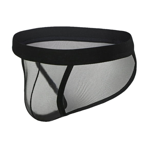 Ohufall Mens Underwear, Mens Sexy Underwear Shorts Men Boxers Underpants Knickers Soft Mesh Briefs Panties